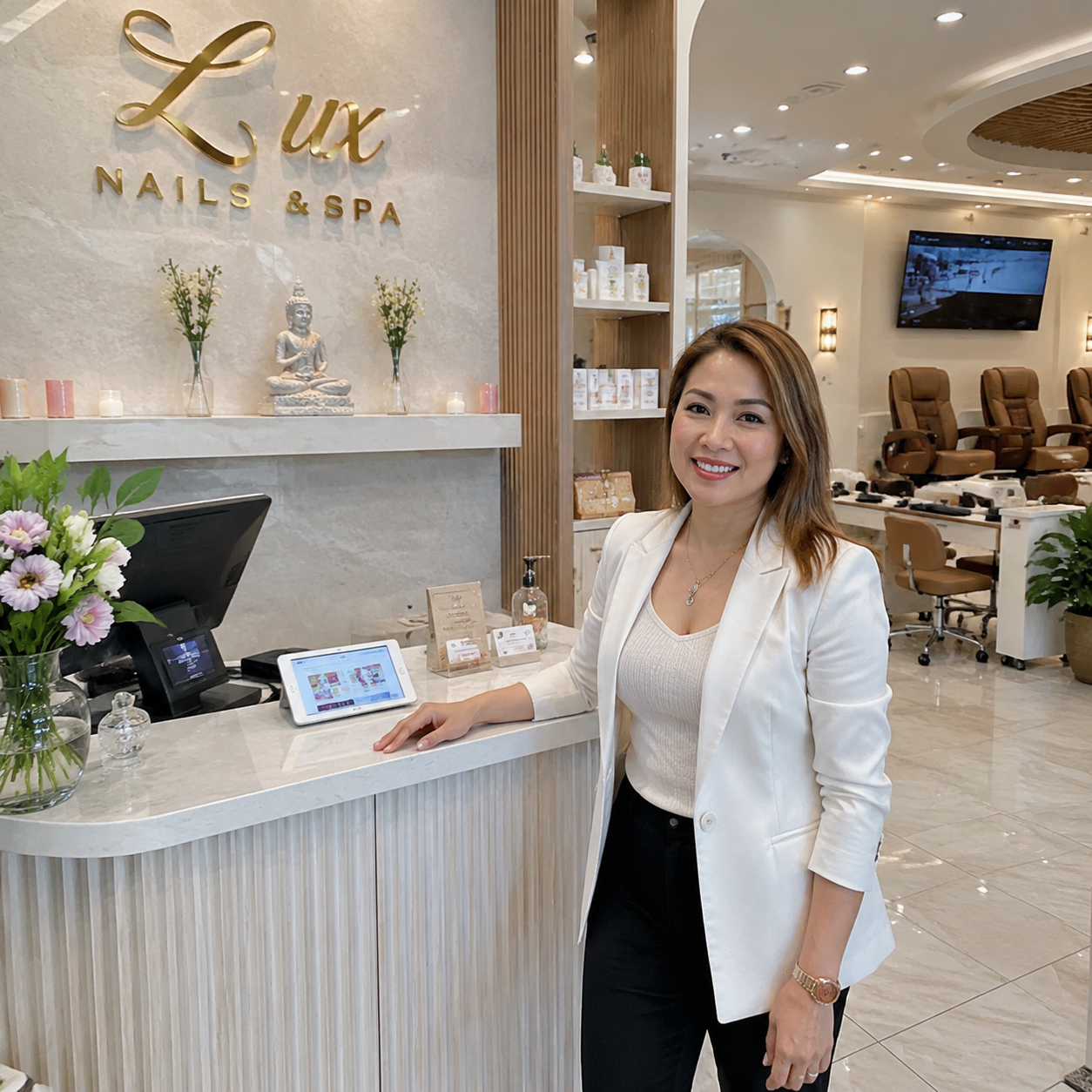 Chị Hồng tại Lux Nails & Spa