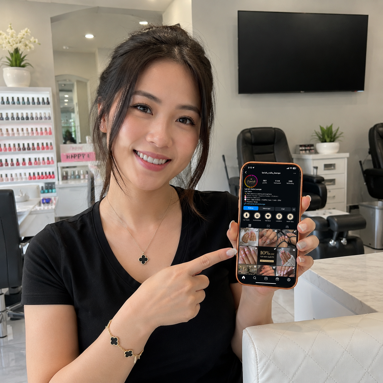 Chị Vy tại Queens Nails